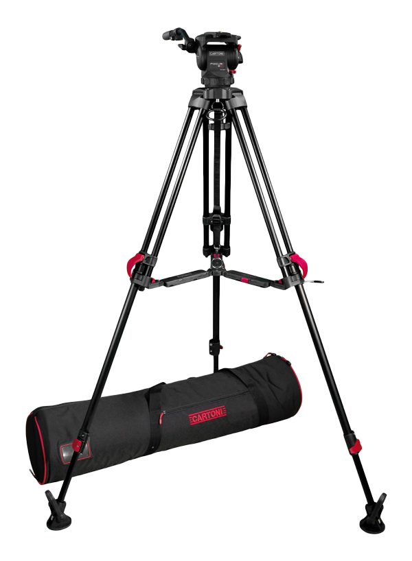Cartoni Focus 8 Red Lock Mid Level Tripod Kit